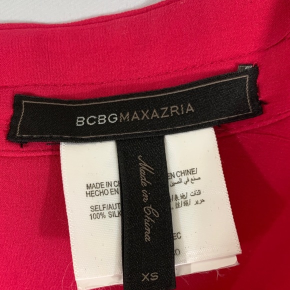 BCBGMAXAZRIA Women's Pink Emma Button-down Blouse - Picture 4 of 6